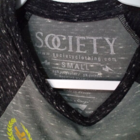 Society Shirt Women S 3/4 Sleeve Live Free Aztec Pattern Colorful - Picture 9 of 13